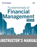 Instructor Manual for Fundamentals of Financial Management, Concise 12th Edition by Eugene F. Brigham