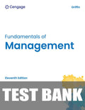 Test Bank for FUNDAMENTALS OF MANAGEMENT 11th Edition by Ricky Griffin