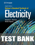 Test Bank for Delmar's Standard Textbook of Electricity 8th Edition by Stephen L. Herman