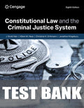 Test Bank for Constitutional Law and the Criminal Justice System 8th Edition by J. Scott  Harr