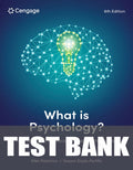 Test Bank for What is Psychology?: Foundations, Applications, and Integration 6th Edition by Ellen E. Pastorino