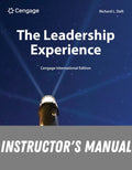 Instructor Manual for The Leadership Experience, Cengage International Edition 9th Edition by Richard L. Daft