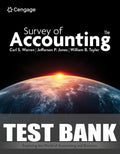 Test Bank for Survey of Accounting 11th Edition by Carl Warren