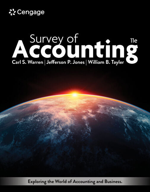 Instructor Manual for Survey of Accounting 11th Edition by Carl Warren