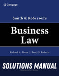 Solutions Manual for Smith & Roberson's Business Law 19th Edition by Richard A. Mann
