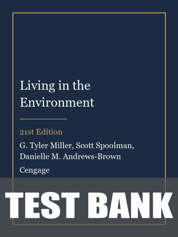 Test Bank for Living in the Environment 21st Edition by G. Tyler Miller
