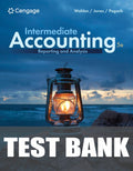 Test Bank for Intermediate Accounting: Reporting and Analysis 5th Edition by James M. Wahlen