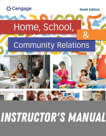 Instructor Manual for Home, School, and Community Relations 10th Edition by Carol Gestwicki