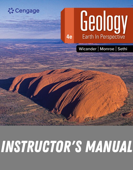 Instructor Manual for Geology: Earth in Perspective 4th Edition by Reed Wicander