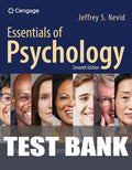 Test Bank for Essentials of Psychology: Applying the Science of Psychology to Life 7th Edition by Jeffrey S. Nevid