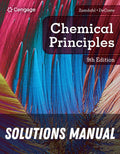 Solutions Manual for Chemical Principles 9th Edition by Steven S. Zumdahl