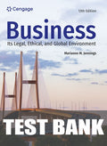 Test Bank for Business: Its Legal, Ethical, and Global Environment 13th Edition by Marianne M. Jennings