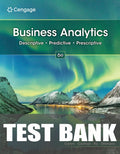 Test Bank for Business Analytics 6th Edition by Jeffrey D. Camm