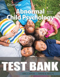 Test Bank for Abnormal Child Psychology 7th Edition by Eric J. Mash