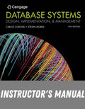 Instructor Manual for Database Systems: Design, Implementation, & Management 13th Edition by Carlos Coronel