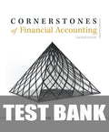 Test Bank for Cornerstones of Financial Accounting 4th Edition by Jay S. Rich