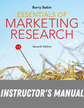 Instructor Manual for Beyond the Basics in Basic Data Analysis © 2016 Cengage Learning by Seventeen