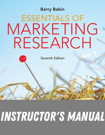 Instructor Manual for Beyond the Basics in Basic Data Analysis © 2016 Cengage Learning by Seventeen