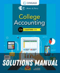 Solutions Manual for College Accounting, Chapters 1-9 23rd Edition by James A. Heintz
