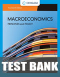 Test Bank for Macroeconomics: Principles & Policy 14th Edition by William J. Baumol