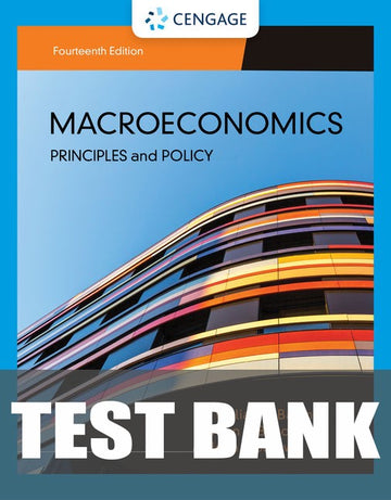 Test Bank for Macroeconomics: Principles & Policy 14th Edition by William J. Baumol