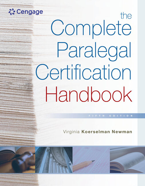 The Complete Paralegal Certification Handbook 5th Edition by Virginia Koerselman Newman
