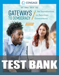 Test Bank for Gateways to Democracy: An Introduction to American Government, Enhanced 4th Edition by John G. Geer