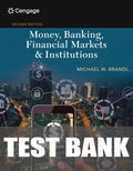 Test Bank for Money, Banking, Financial Markets & Institutions 2nd Edition by Michael Brandl