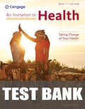 Test Bank for An Invitation to Health: Taking Charge of Your Health, Brief Edition 11th Edition by Dianne Hales