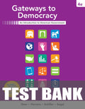 Test Bank for Gateways to Democracy 4th Edition by John G. Geer