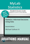 Solutions Manual for Statistics: Informed Decisions Using Data 7th Edition by Michael Sullivan