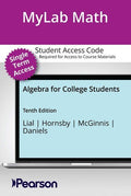 Solutions Manual for Algebra for College Students 10th Edition by Margaret L. Lial