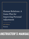 Instructor Manual for Human Relations: A Game Plan for Improving Personal Adjustment 5th Edition