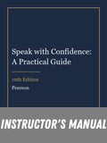Instructor Manual for Speak with Confidence: A Practical Guide 10th Edition