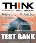 Test Bank for THINK World Religions 2nd Edition by Roy R. Robson