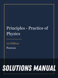 Solutions Manual for Principles - Practice of Physics 1st Edition