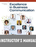 Instructor Manual for Excellence in Business Communication 14th Edition by John V. Thill