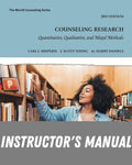 Instructor Manual for Counseling Research: Quantitative, Qualitative, and Mixed Methods 3rd Edition by Carl J. Sheperis