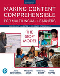 Test Bank for Making Content Comprehensible for Multilingual Learners: The SIOP Model 6th Edition by Jana Echevarria