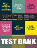 Test Bank for The Sociology Project 3.0: Introducing the Sociological Imagination 3rd Edition by Jeff Manza