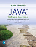 Test Bank for Java Software Solutions, Foundations of Program Design 10th Edition by John Lewis
