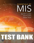 Test Bank for Essentials of MIS 15th Edition by Kenneth C. Laudon