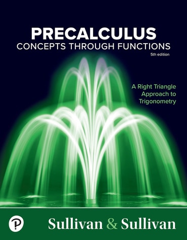 Solutions Manual for Precalculus: Concepts Through Functions, A Right Triangle Approach to Trigonometry 5th Edition by Michael Sullivan