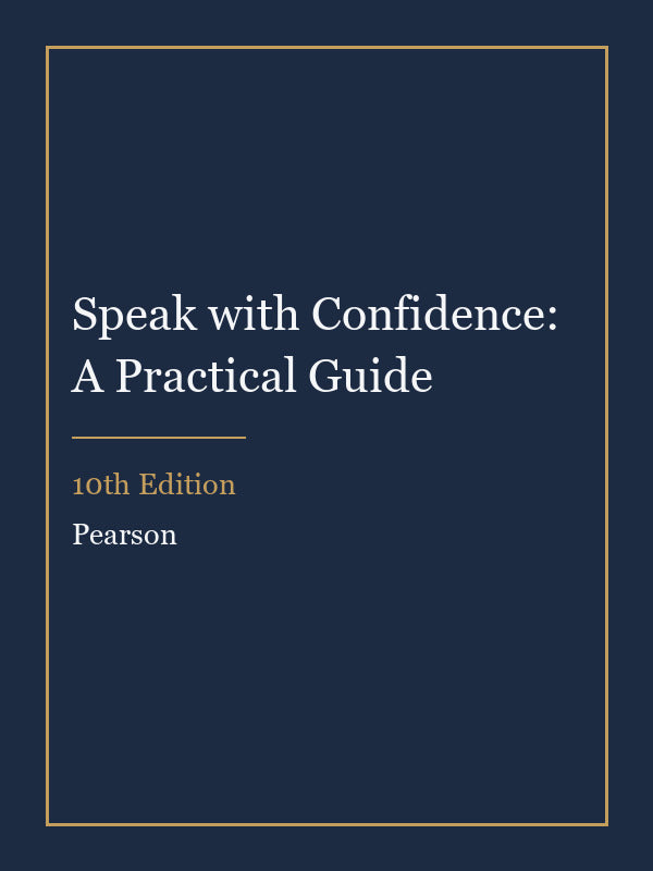 Test Bank for Speak with Confidence: A Practical Guide 10th Edition