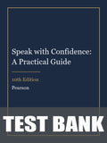 Test Bank for Speak with Confidence: A Practical Guide 10th Edition