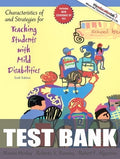 Test Bank for Characteristics of and Strategies for Teaching Students with Mild Disabilities 6th Edition by Martin Henley