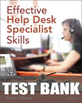 Test Bank for Effective Help Desk Specialist Skills 1st Edition by Darril Gibson