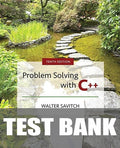 Test Bank for Problem Solving with C++ 10th Edition by Walter Savitch