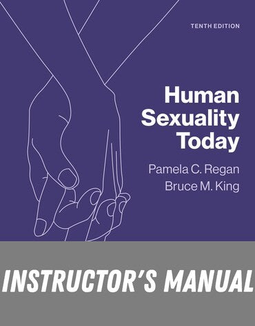 Instructor Manual for Human Sexuality Today 10th Edition by Pamela Regan
