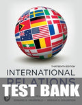 Test Bank for International Relations 13th Edition by Jon C. Pevehouse